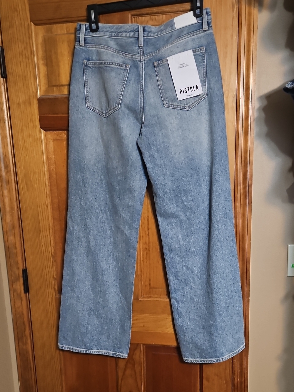 Pistola Hendrix High-Rise Baggy Distressed Denim Jeans-NWT - Picture 6 of 13